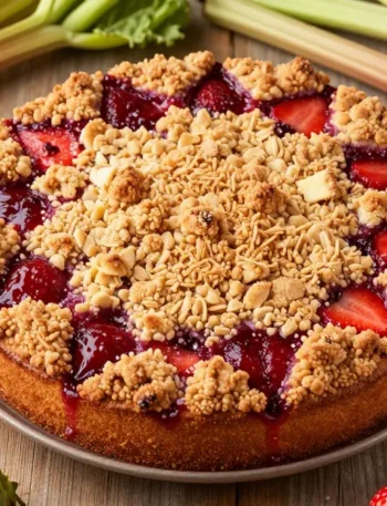 Irresistible Strawberry Rhubarb Cake Recipe You Need Now