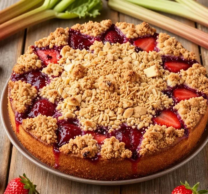 Irresistible Strawberry Rhubarb Cake Recipe You Need Now