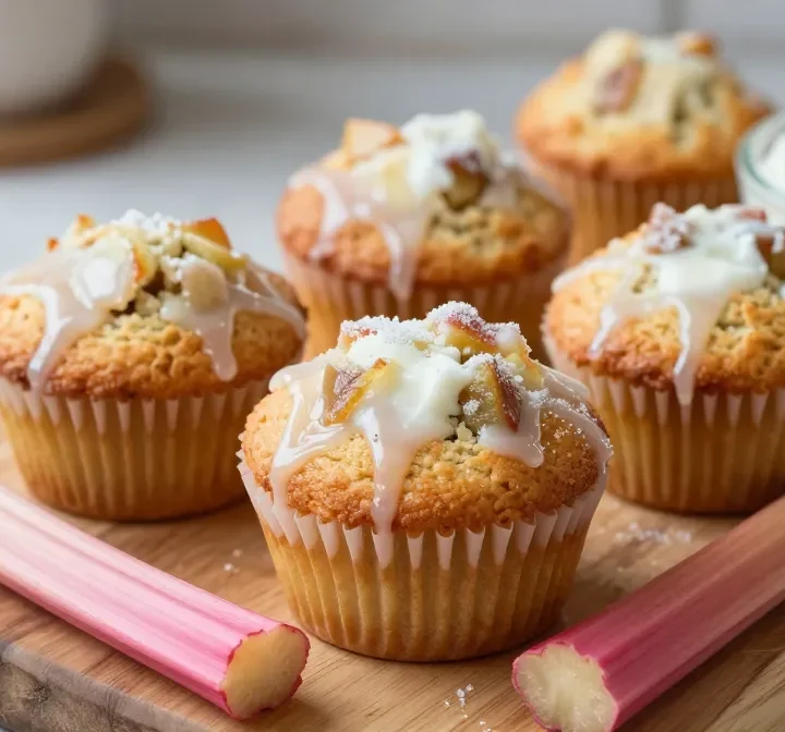 Rhubarb Muffins with Greek Yogurt You’Ll Crave